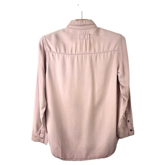 𝅺PISTOLA‎ Pink Woodrose Lyocel Button Down Shirt Large - Picture 2 of 7